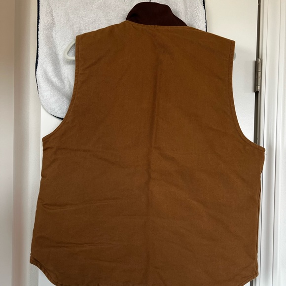 Carhartt Men’s Artic-Quilt Lines Duck Vest Large Pre owned - Picture 2 of 3